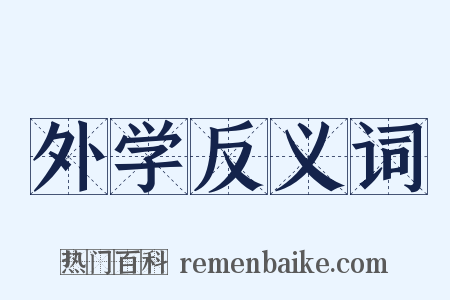 外学反义词是什么意思的图片